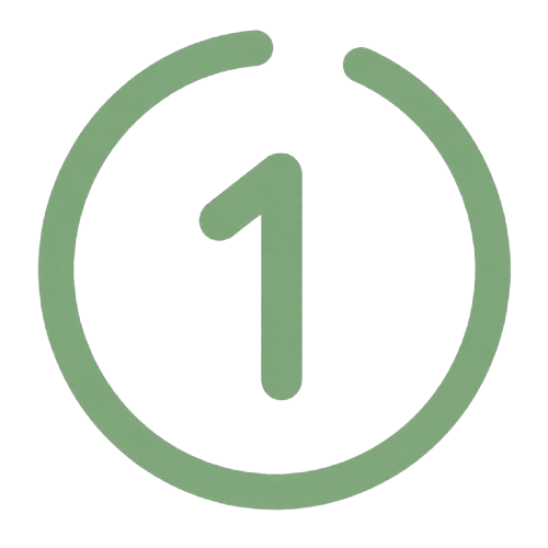 Icon Nummer 1 im Kreis