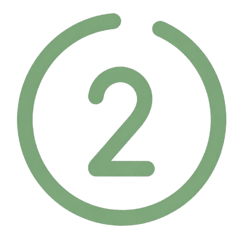 Icon Nummer 2 im Kreis