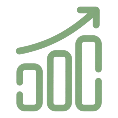 Icon für Verbesserung und nächste Schritte im Online-Marketing