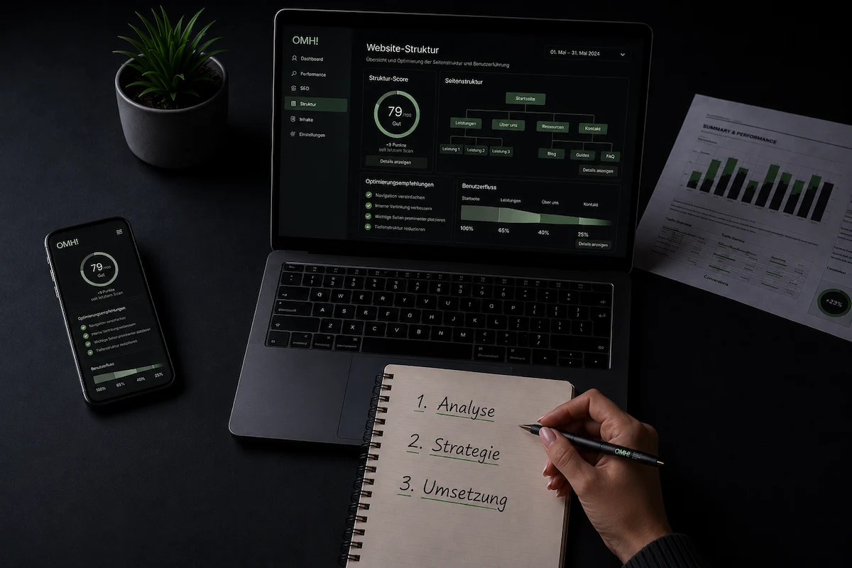 Website-Analyse mit strategischer Planung und konkreten Optimierungsschritten